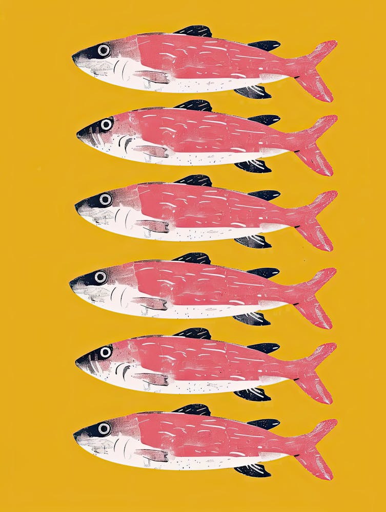 Marine Patterns Fish Poster