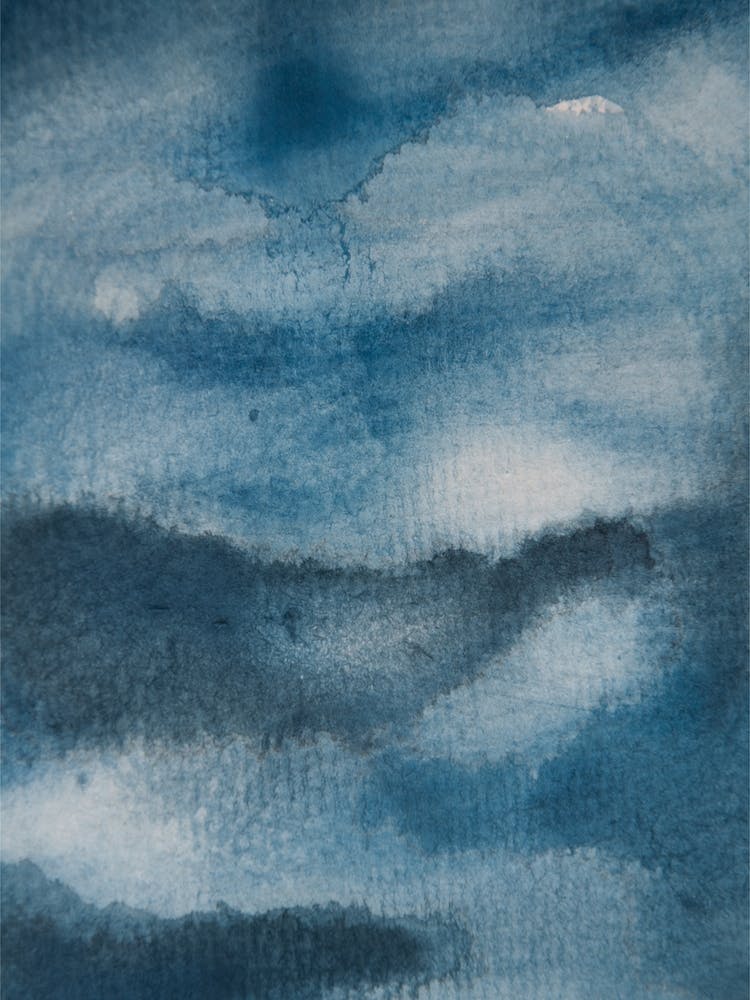 Aquarelle Meets Pencil Ink Clouds