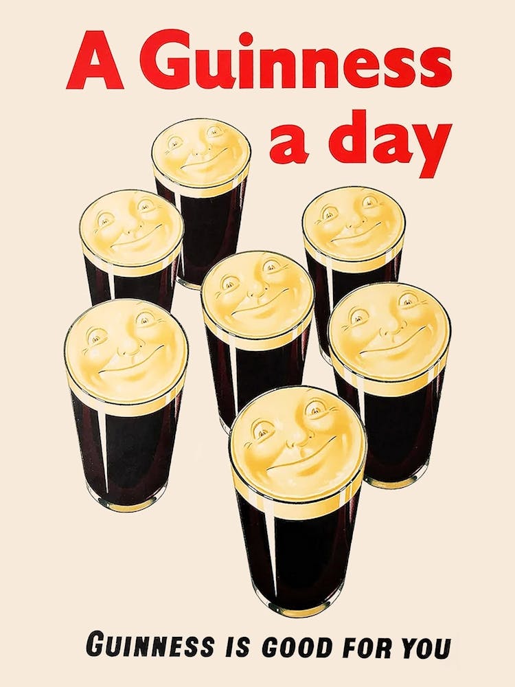 A Guinness A Day Drinks Vintage