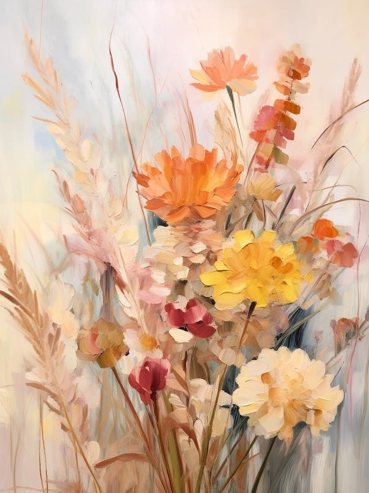 Fall Flower Painting Everlasting Flower 4