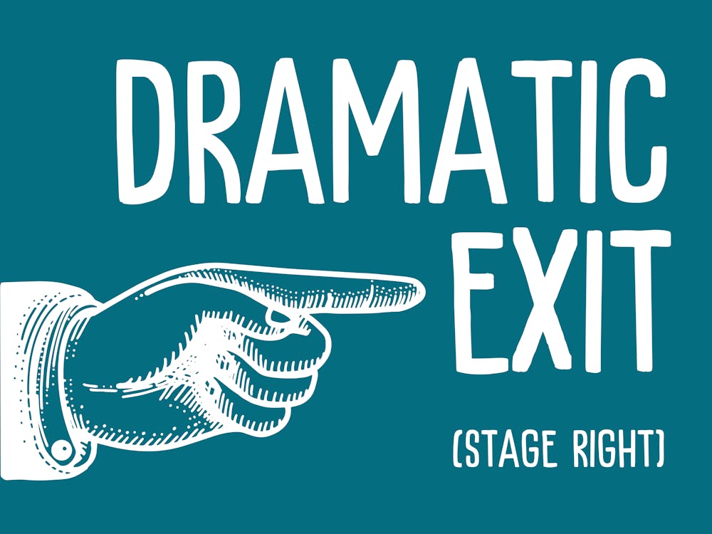 Dramatic Exit Right Green