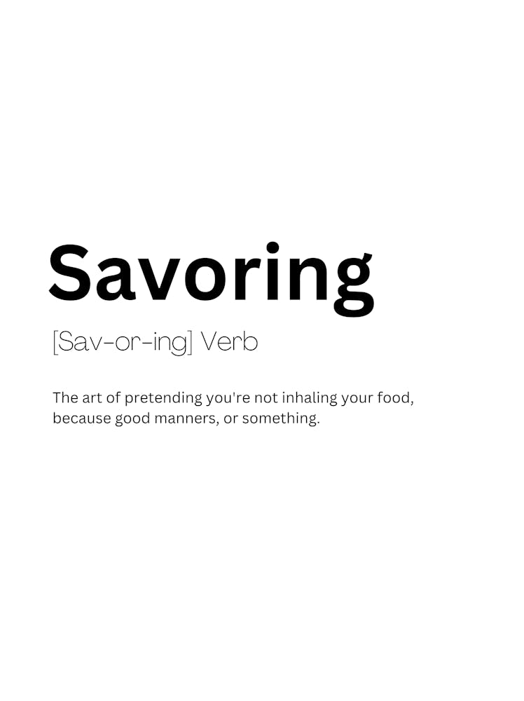 Savoring Definition Meaning