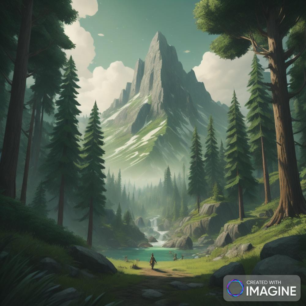 Mountain In The Forest