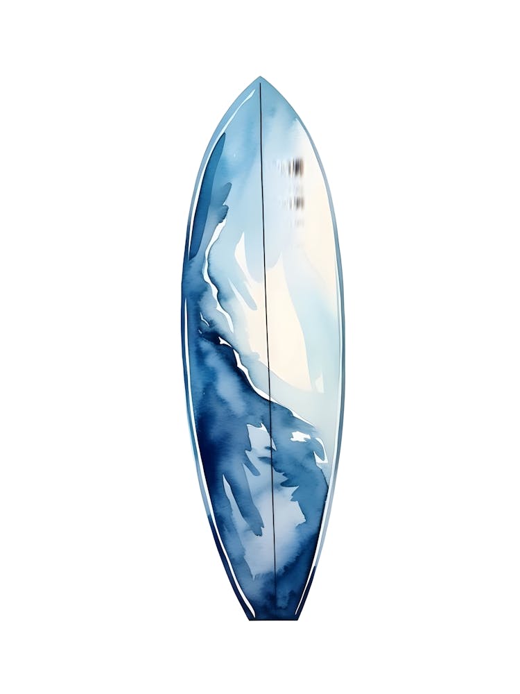 Planche de Surf Vague Bleue