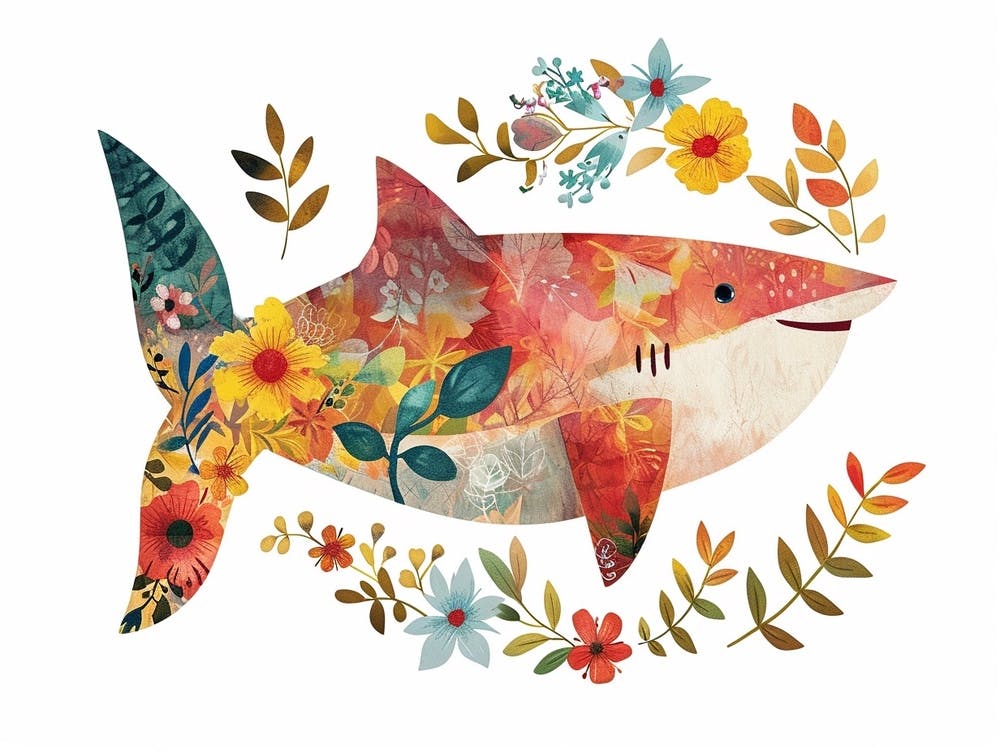 Little Floral Shark 2