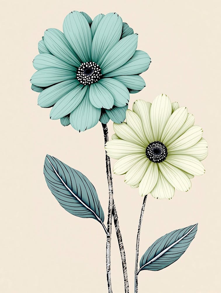 Airy Spring Flowers in Delicate Colors