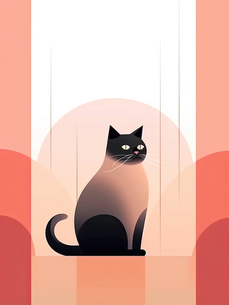 Katze sitzt am Fenster