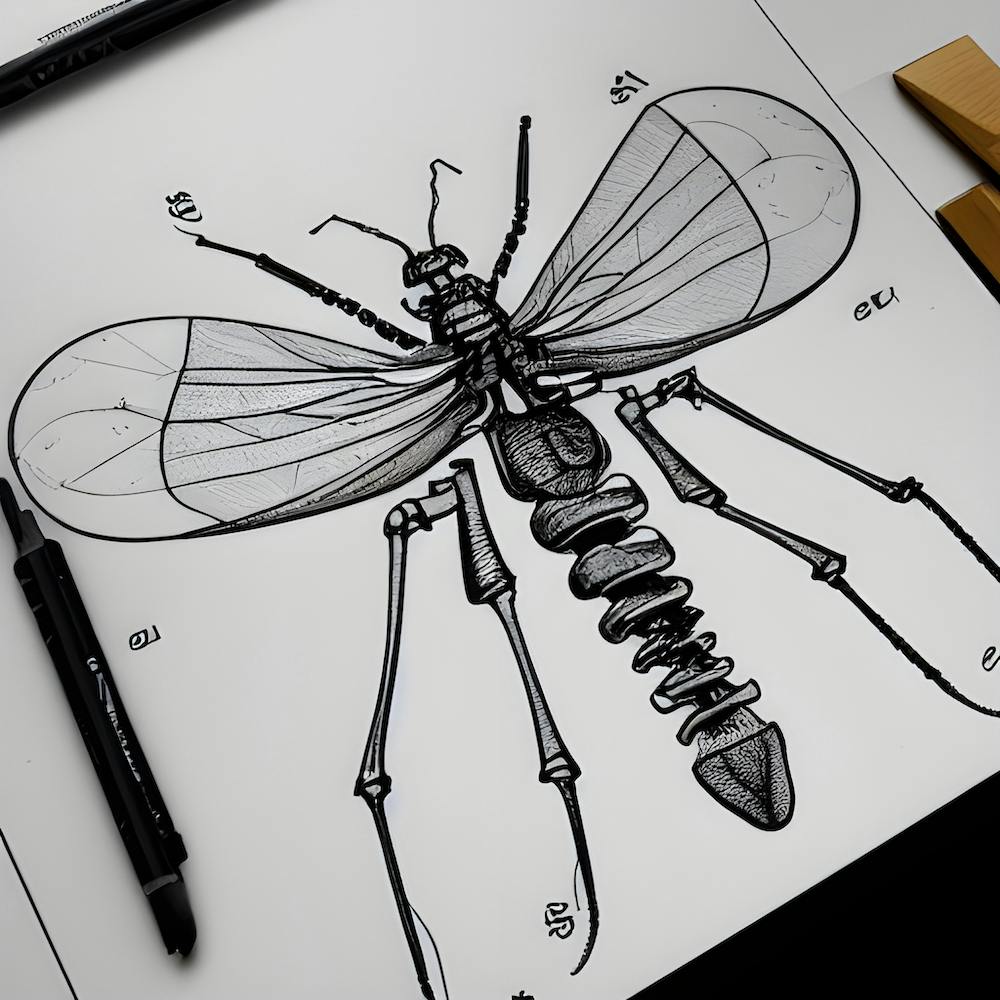 Mosquito Skeleton