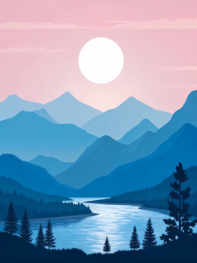 Sunset In The Mountains 34