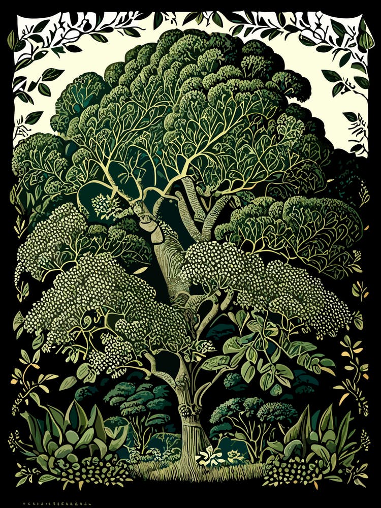 Atherton Tableland S Curtain Fig Tree, Australia Vintage Botanical