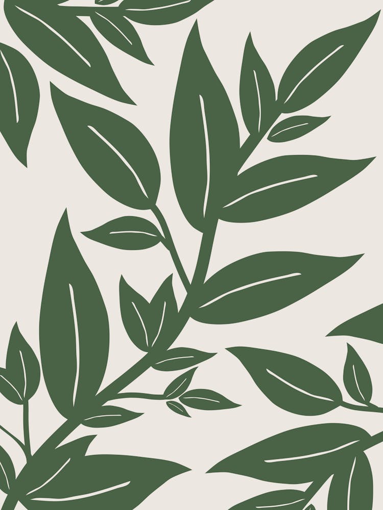Feuilles Botaniques Vertes