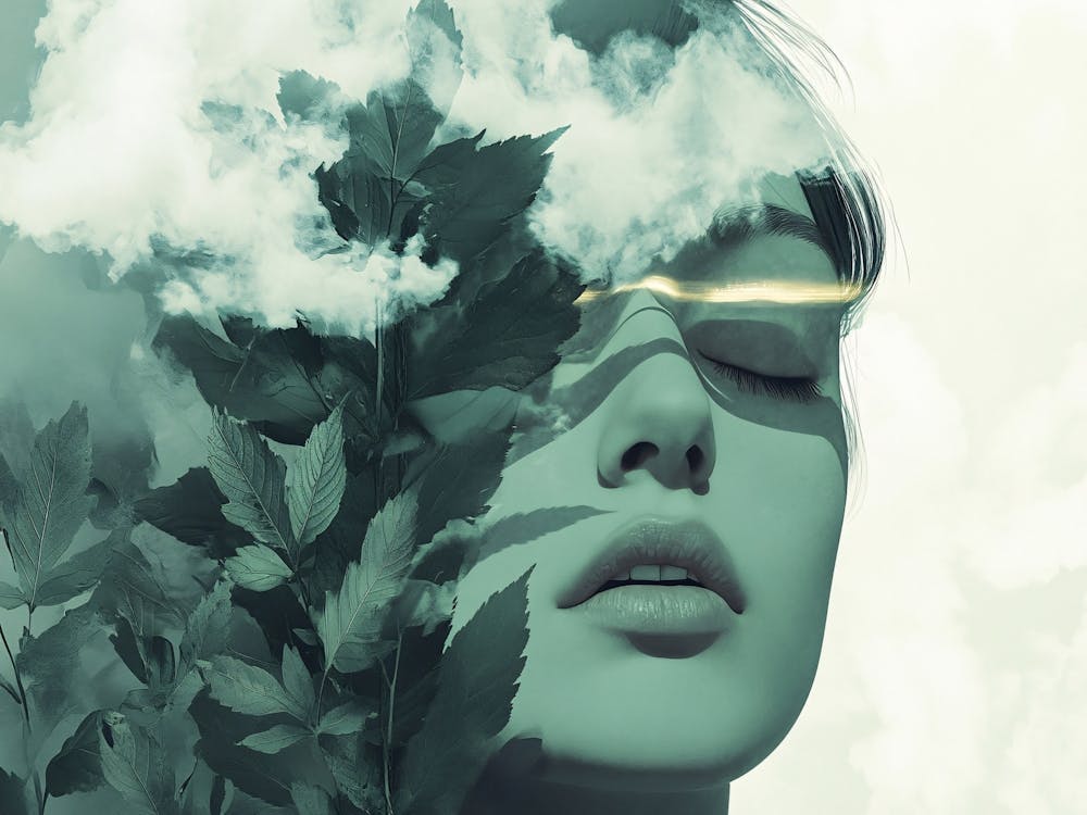 Ethereal Green Woman