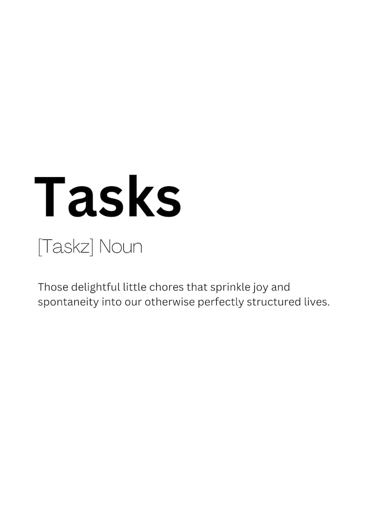 Tasks Definition Meaning