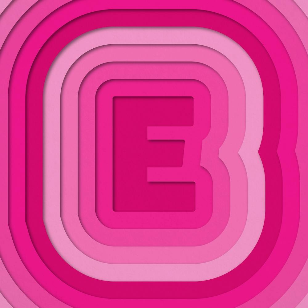 E Paper Alphabet