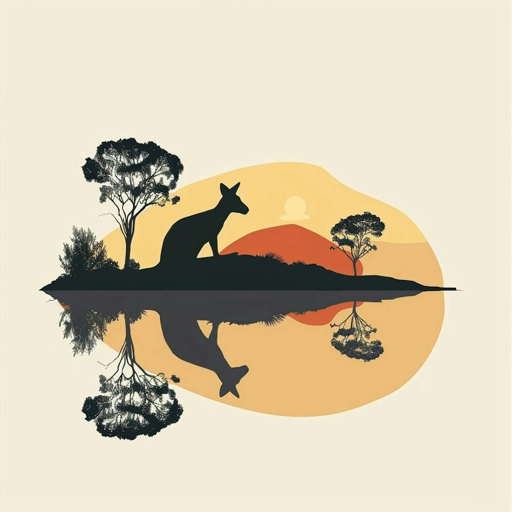 Kangaroo Silhouette