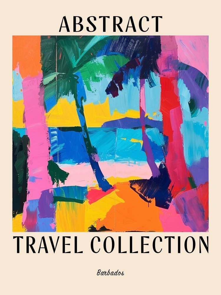 Abstract Travel Collection Poster Barbados 6