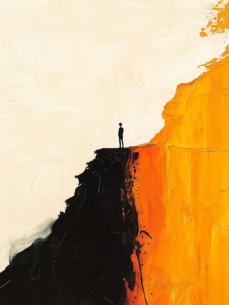 Man On The Cliff