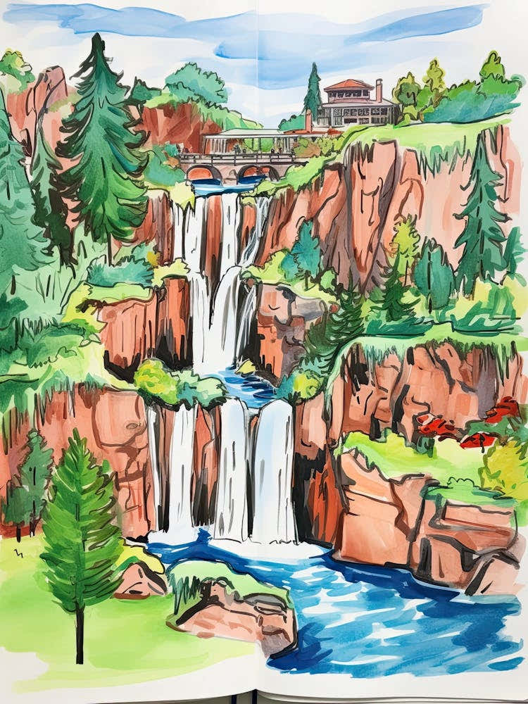 The Broadmoor   Colorado Springs, Colorado   Resort Storybook Illustration 2