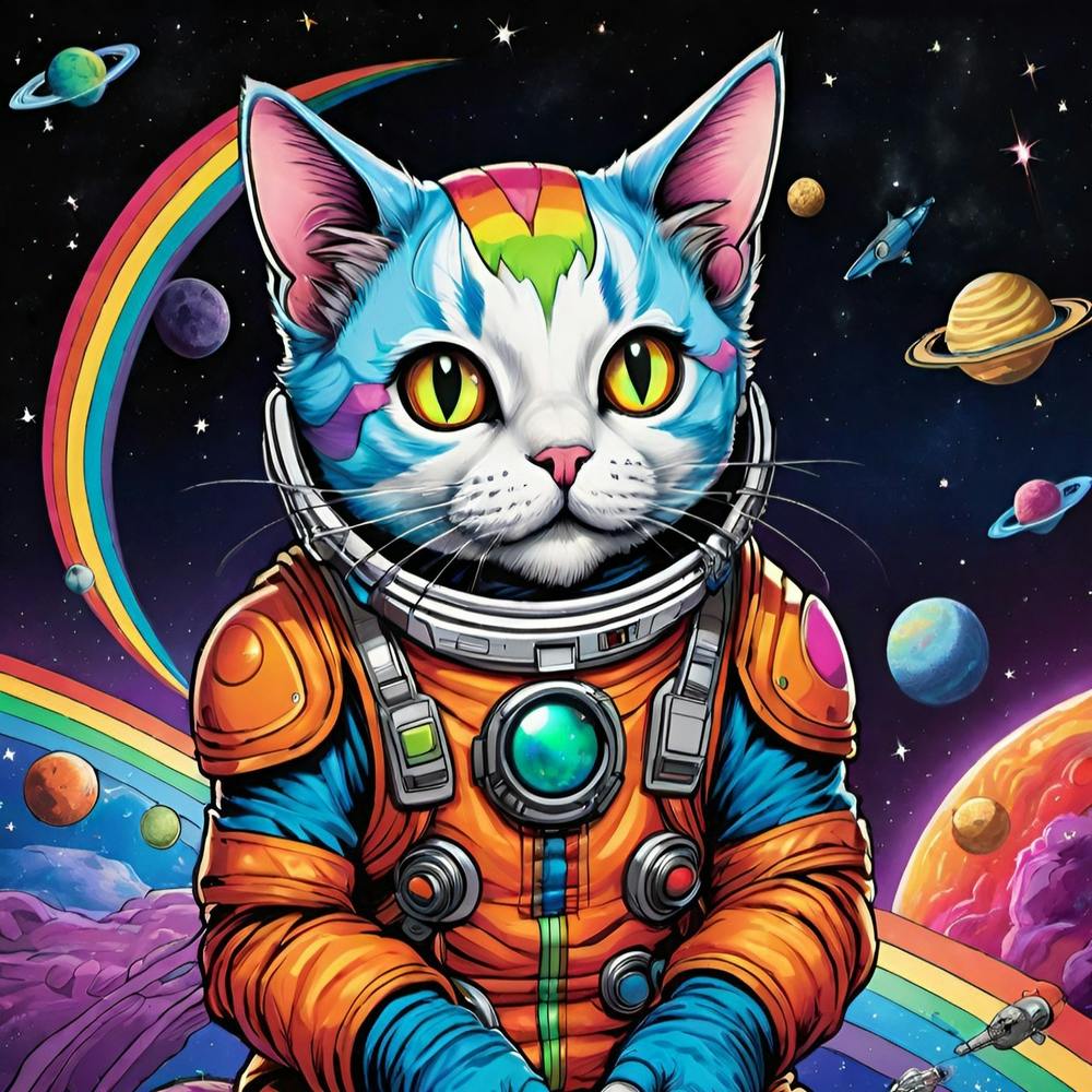 Cat cosmic Love