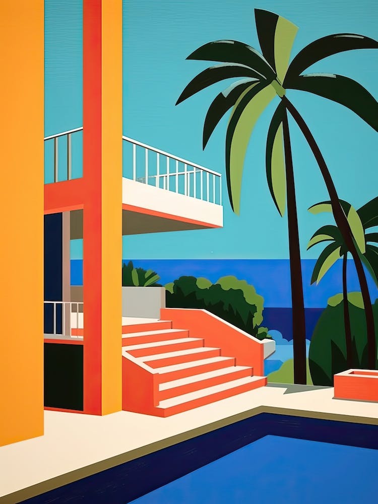 Acapulco, Mexico, Bold Outlines 2