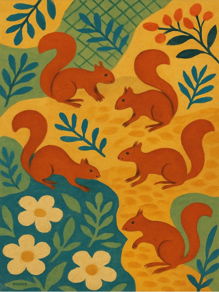 Country Garden Squirrels 1