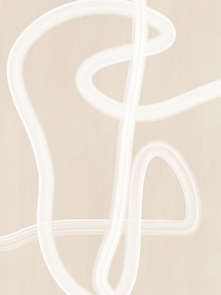 Weißer Pinselstrich Poster Nr.1