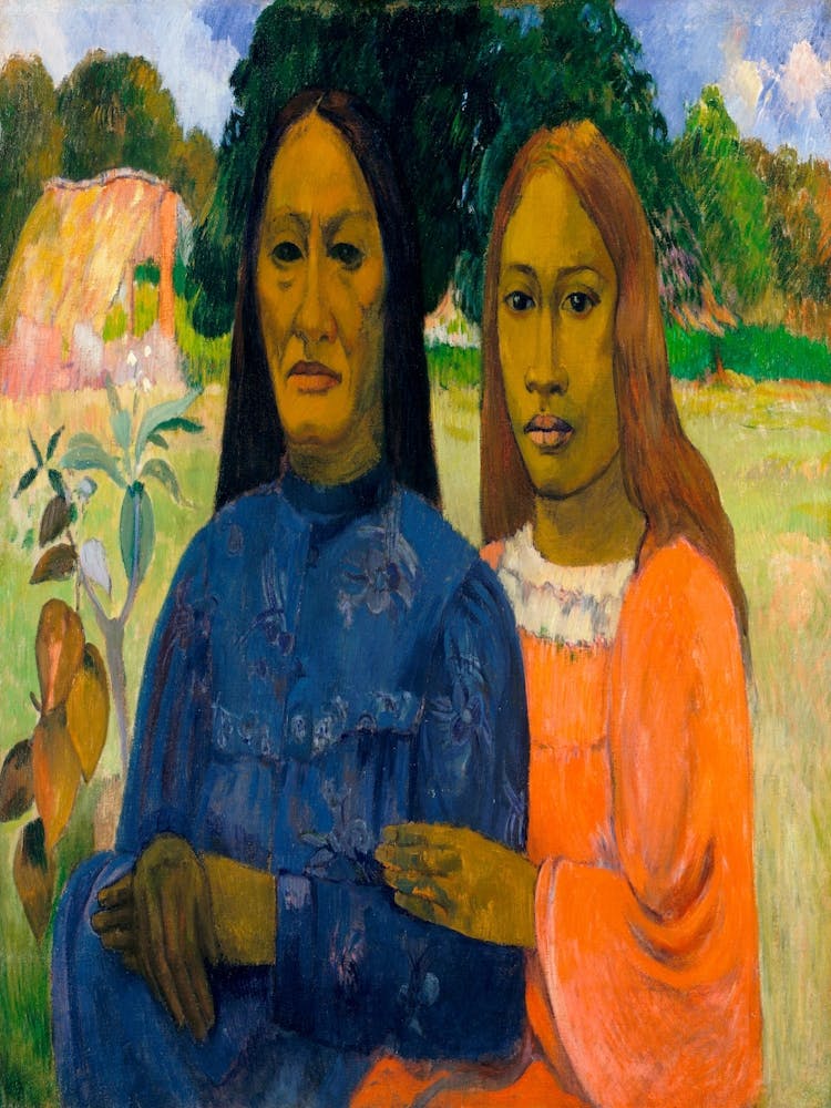 Two Women In A Field
