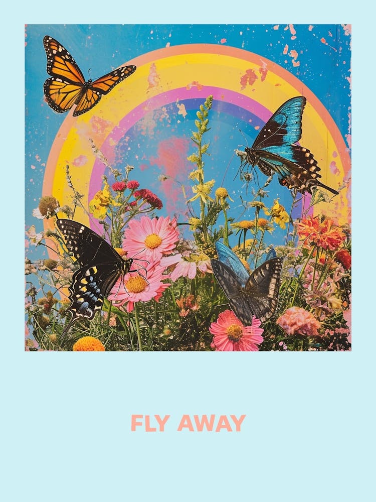 Fly Away Butterfly Poster 3