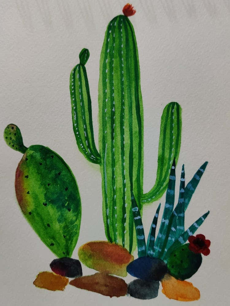 Cactus Painting