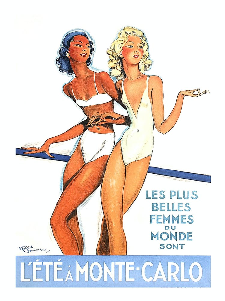 Monte Carlo, Two Ladies On The Beach