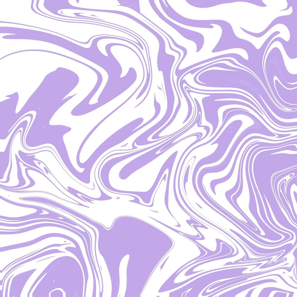 Liquid Contemporary Abstract Pastel Purple and White Swirls - Retro Liquid Marble Swirl Lava Lamp