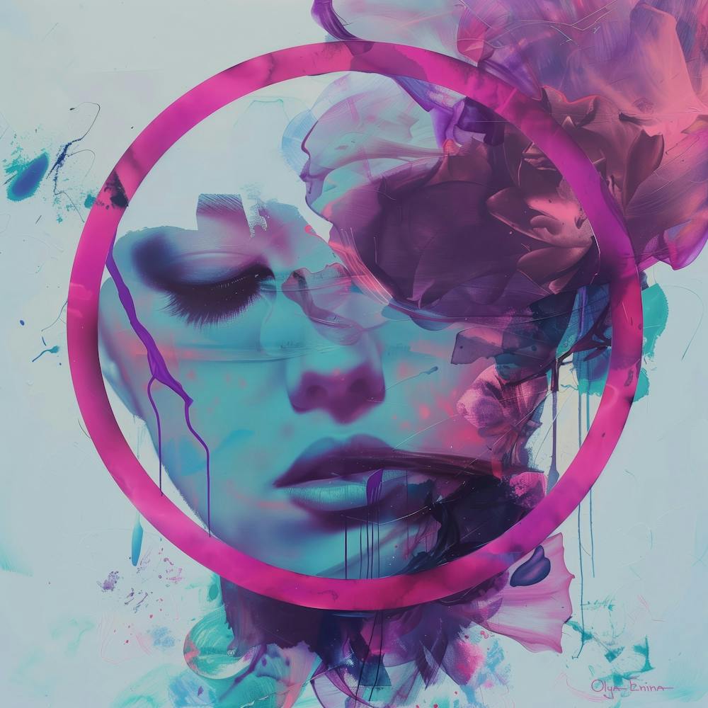 Abstract woman portrait