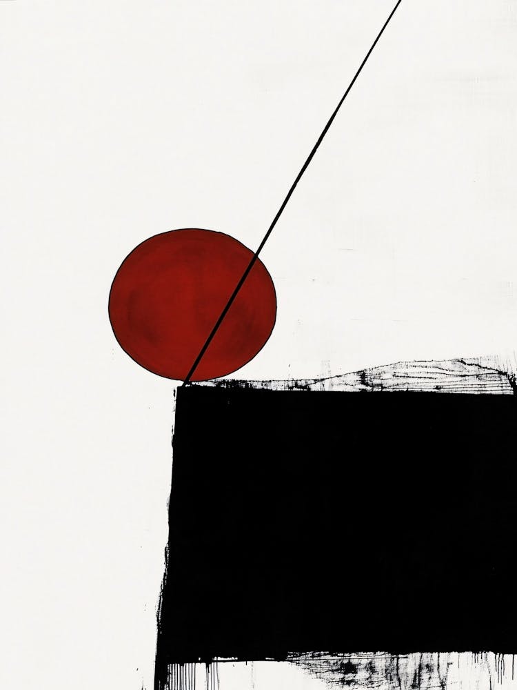 Abstract - Black And Red