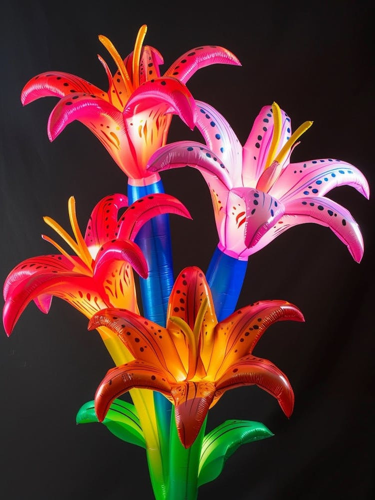 Bright Inflatable Flowers Gloriosa Lily 2