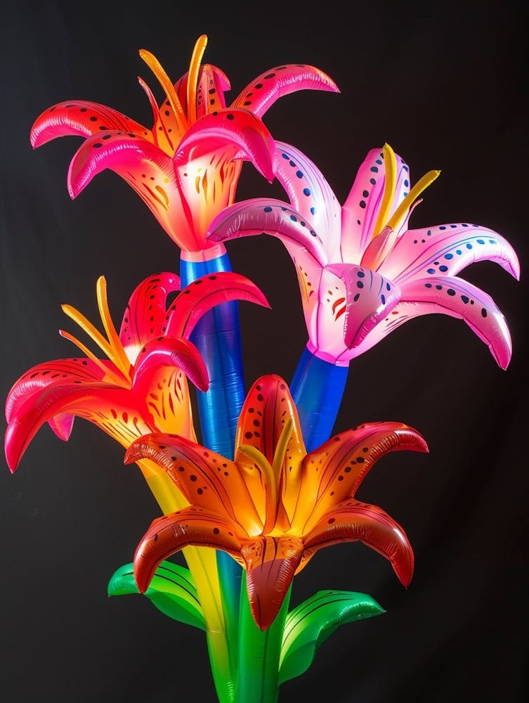 Bright Inflatable Flowers Gloriosa Lily 2