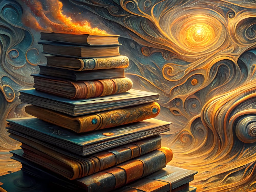 van gogh Stack Of Books