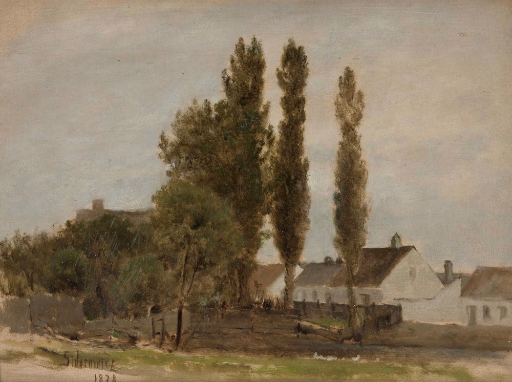 Claude Monet - A House With Trees