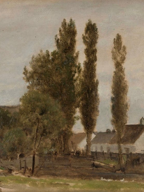 Claude Monet - A House With Trees