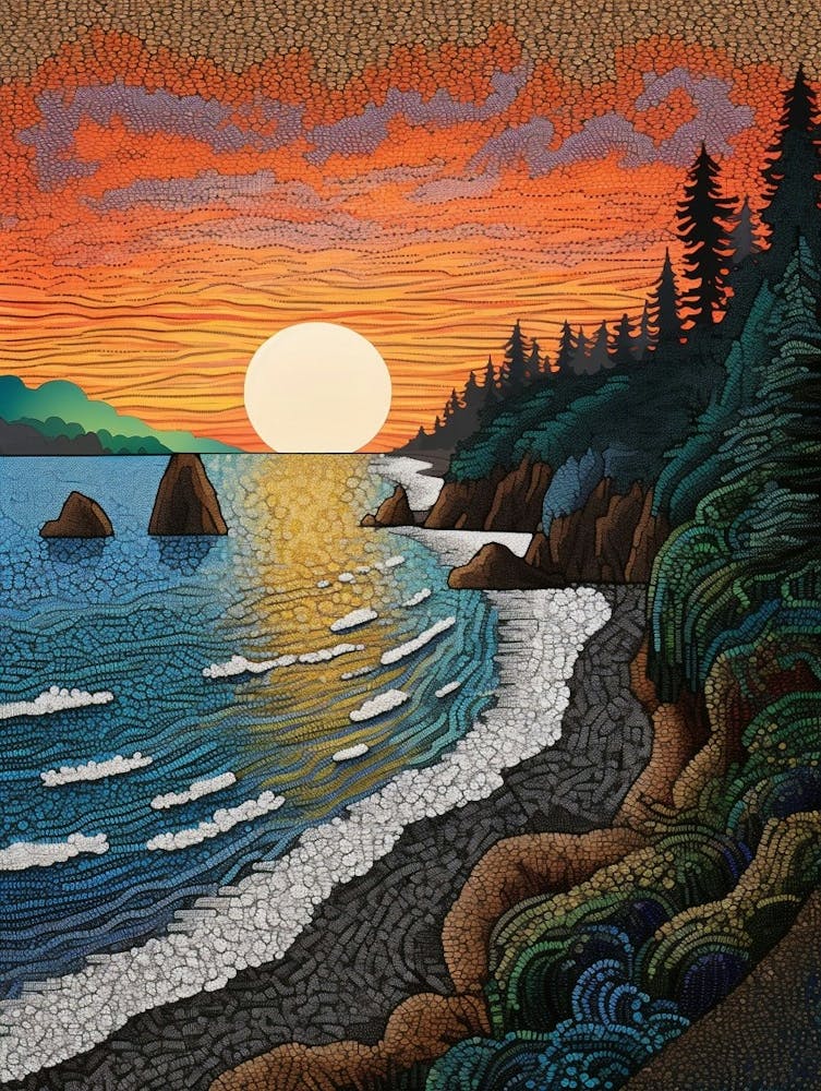 Olympic National Park Retro Pop Art 11