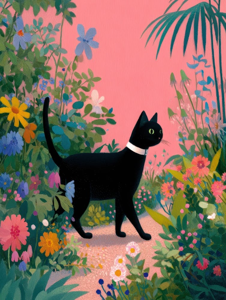 Cat In The Garden 31