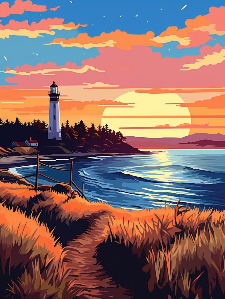 Whidbey Island Pointllism 1