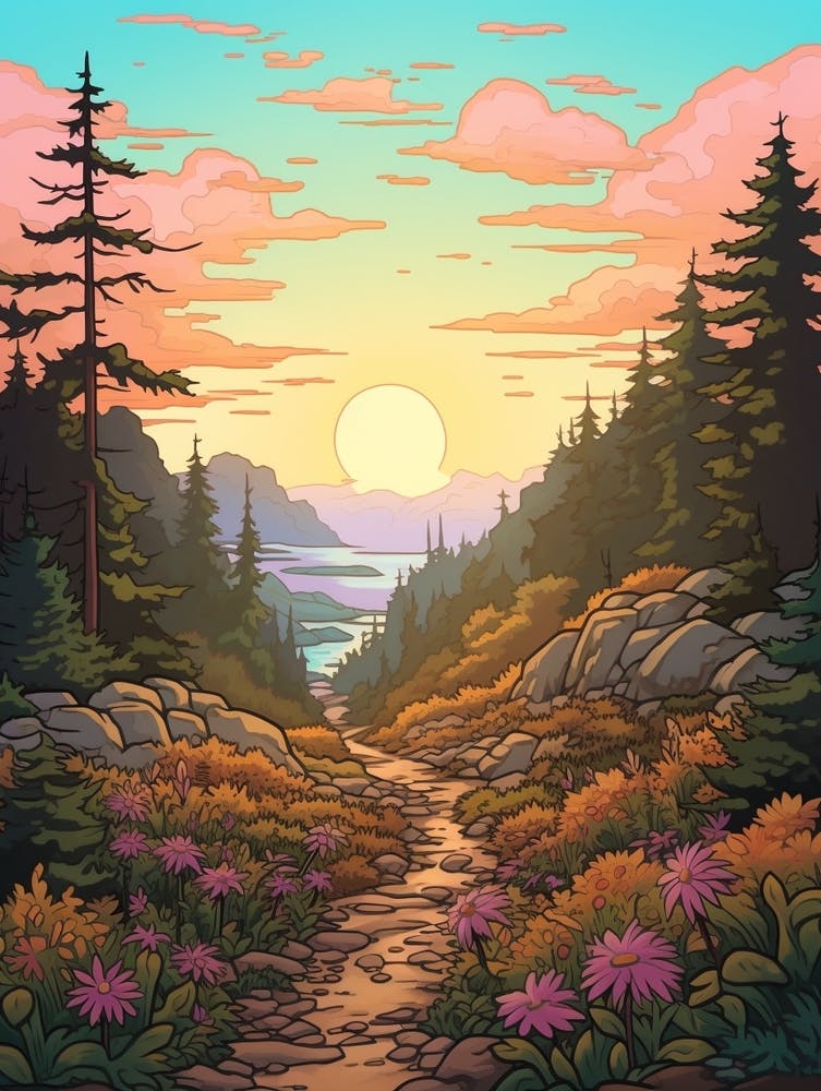West Coast Trail Canada 4 Hike Illustration