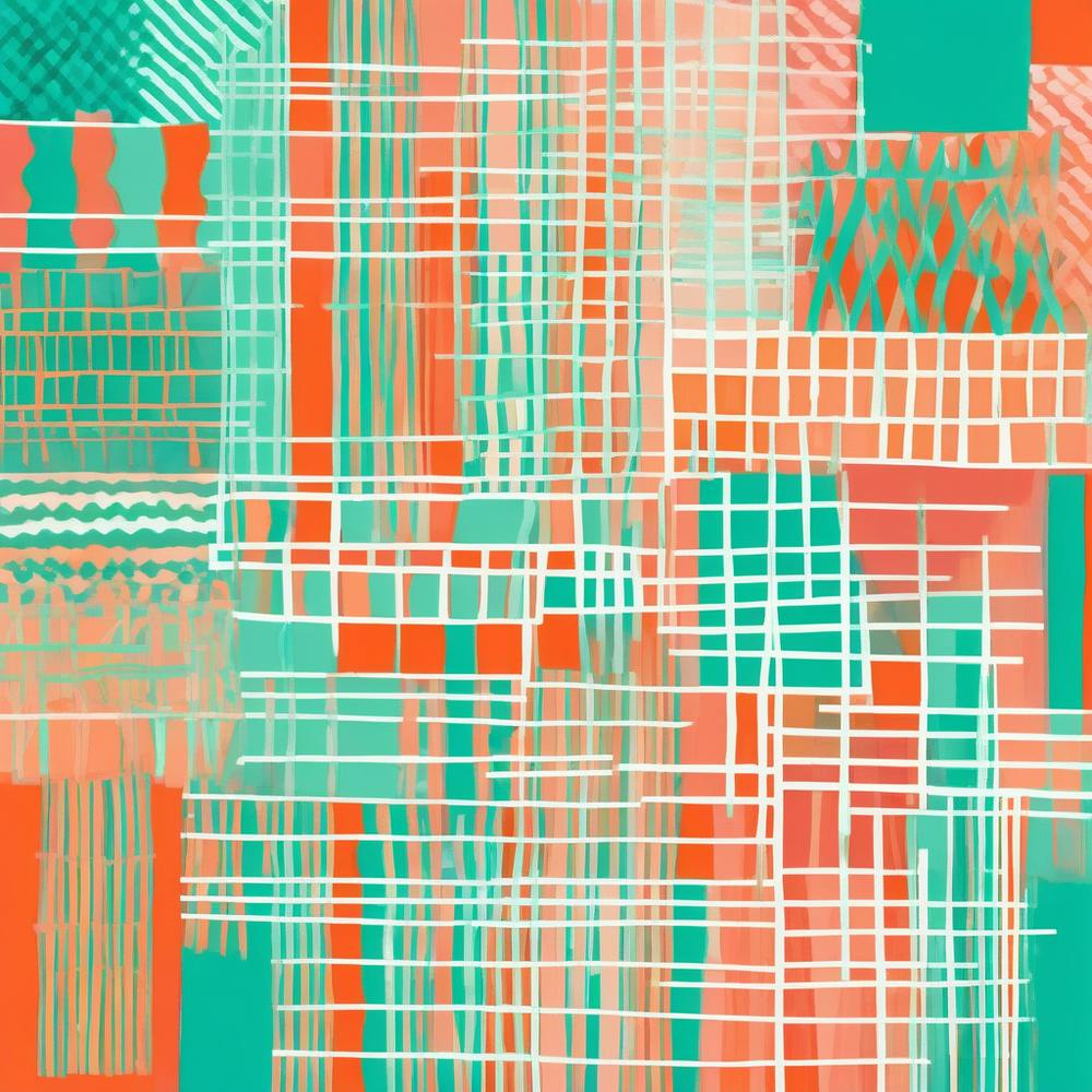 Abstract Pattern Art Inspired By The Dynamic Spirit Of Miami's Streets, Miami murals abstract art, 108