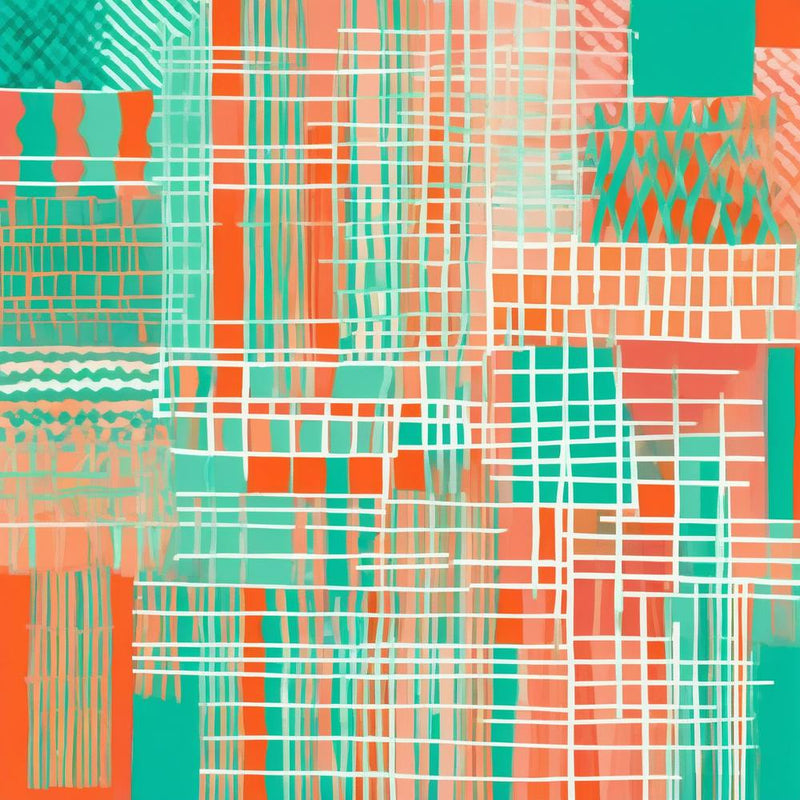 Abstract Pattern Art Inspired By The Dynamic Spirit Of Miami's Streets, Miami murals abstract art, 108