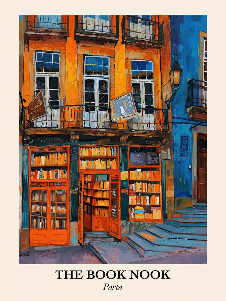 Porto Book Nook Bookshop 4 Poster