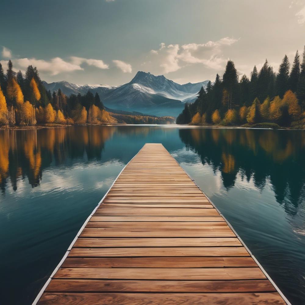 Pier On A Lake