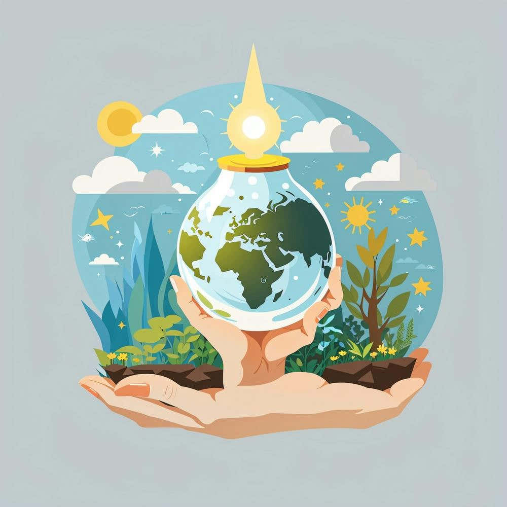 Saving The Environment Design Light Of Hope