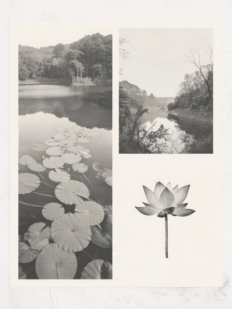 Lotusblumen-Fotocollage 2