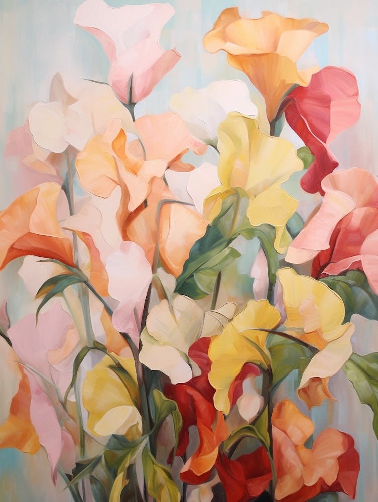 Fall Flower Painting Impatiens 1