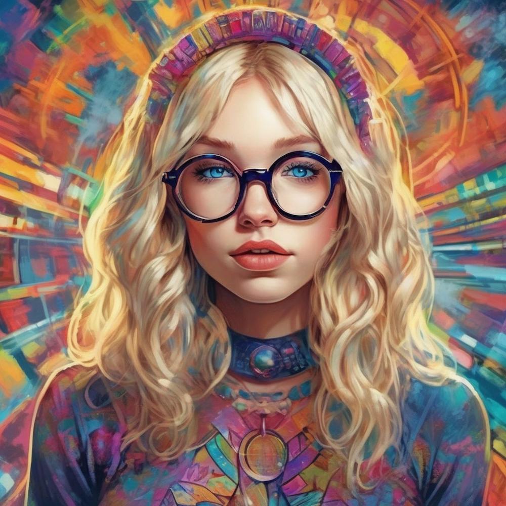 Soul Connection, Petite Body, Blonde Hair, Blue Eyes, Wears Glasses, Nerdy But Seductive